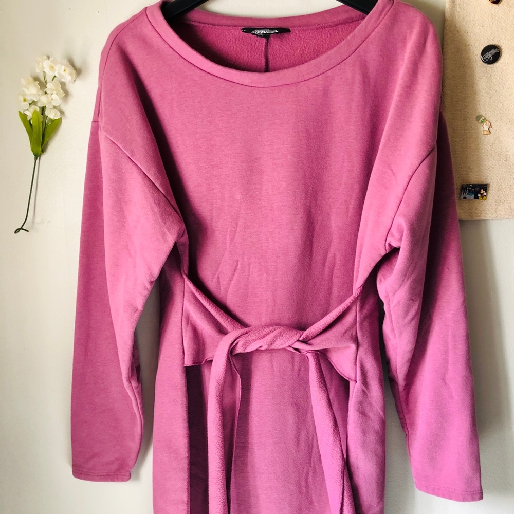 Soft Pink Fleece Dress